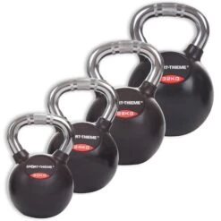 Sport-Thieme Kettlebell-Set "Gummiert Mit Chrom-Griff" -Geschäft Für Fitnessgeräte 132 0927