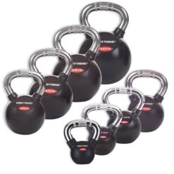 Sport-Thieme Kettlebell-Set "Gummiert Mit Chrom-Griff" -Geschäft Für Fitnessgeräte 132 0930